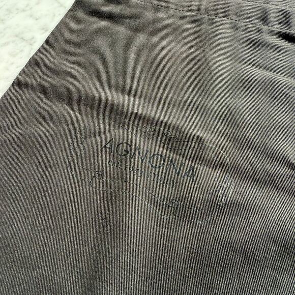 Agnona Italy Dust Bag Black 10x14.25 Shoe/Accessory Storage - Picture 5 of 7